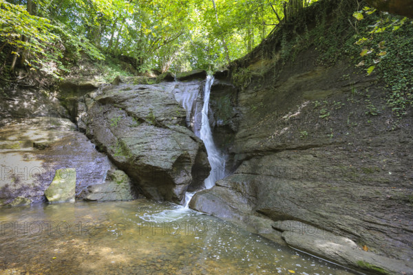 Junginger Gieß, Starzel waterfall, Jungingen im Killertal, Zollernalb, Swabian Alb,