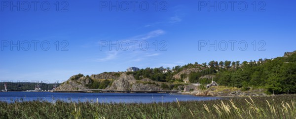 Picturesque landscape and spectacular beach promenade in Uddevalla, Bohuslän, Västra Götalands län,