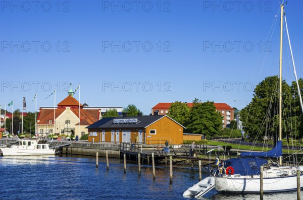 Picturesque maritime ambience in the guest harbour of Uddevalla, Bohuslän, Västra Götalands län,