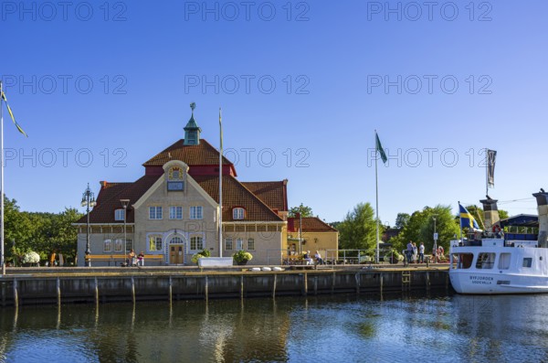 Historic building, headquarters of the harbour master's office and the archipelago boat fleet in