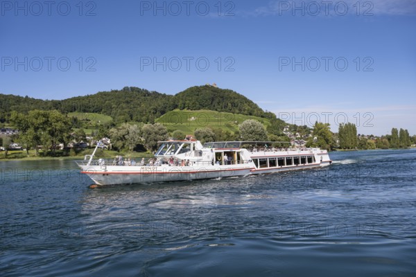 Excursion ship, passenger ship, excursion boat MS Munot of the Swiss Navigation Company Untersee