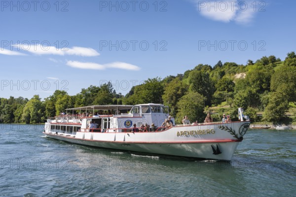 Excursion ship, passenger ship, excursion boat MS Arenenberg of the Swiss Shipping Company Untersee