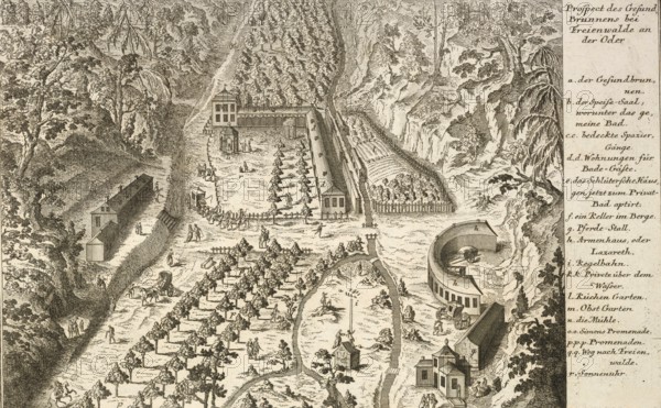 The Gesundbrunnen near Freienwalde an der Oder, the oldest spa and bathing resort in the Mark