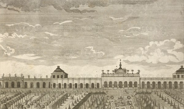 Royal pleasure palace Monbijou in Berlin, Germany, around 1880, digitally restored reproduction of
