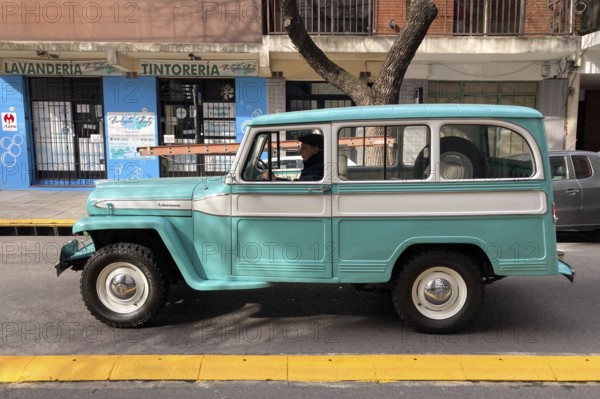 Very well maintained vintage Willys Jeep Station Wagon from IKA (Industrias Kaiser Argentina), seen
