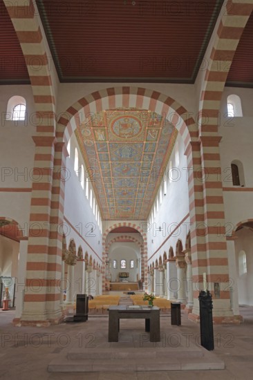 Interior view of the Ottonian UNESCO St Michael's Church, chancel, St Mary's Cathedral, Hildesheim,