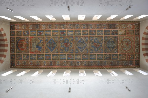 Ceiling of the Ottonian UNESCO St Michael's Church, interior view, view upwards, view, arts and