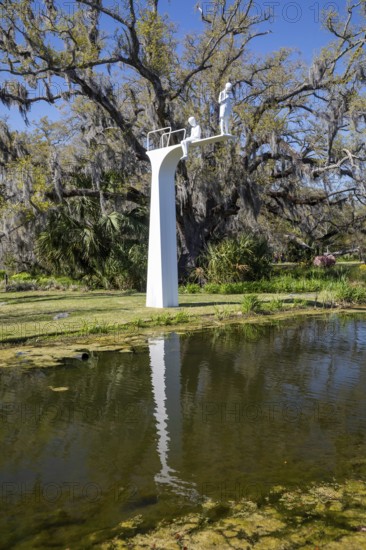 New Orleans, Louisiana - The sculpture garden at the New Orleans Museum of Art in City Park. Maybe