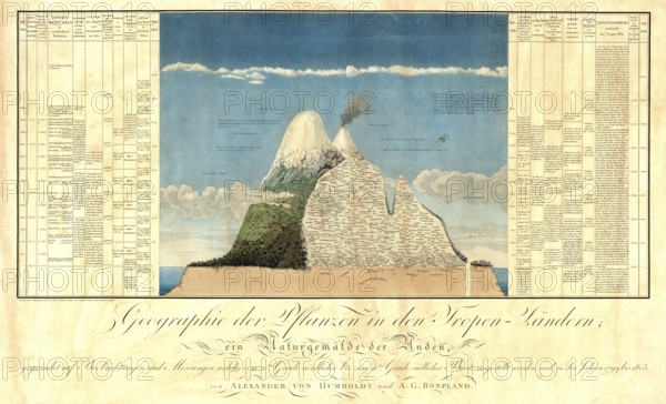 Ideen zu einer Geographie der Pflanzen nebst einem Naturgemälde der Tropenländer, book by Alexander