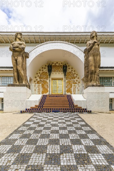 Ernst Ludwig House, studio building, by Joseph Maria Olbrich, Art Nouveau, Mathildenhöhe,