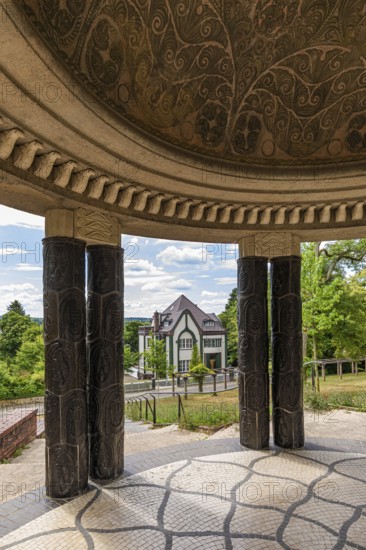 Garden pavilion (Swan Temple) by Albin Müller and Haus Behrens, Art Nouveau, Mathildenhöhe