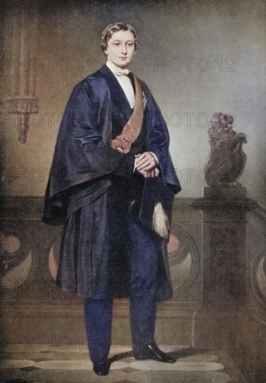 Albert Edward, Prince of Wales, 1841 to 1910, later King Edward VII, here as a student at Oxford.
