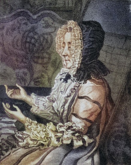 Marie Anne de Vichy-Chamrond, Marquise du Deffand, 1697 to 1780, French hostess and patron of the