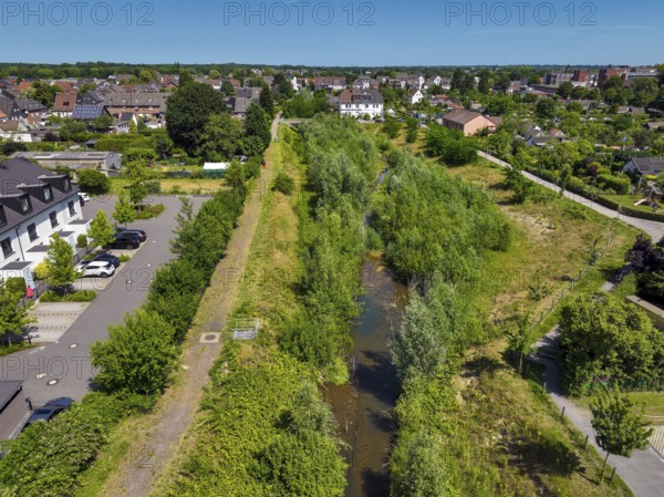 Recklinghausen, North Rhine-Westphalia, Germany - Renaturalised Hellbach, renaturalised