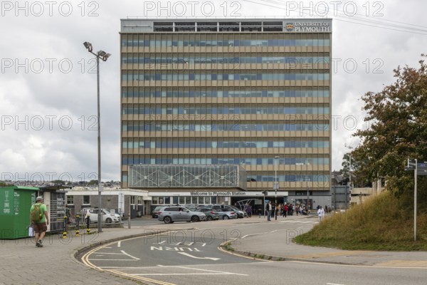 University of Plymouth building above Plymouth railway station, InterCity Place, city of Plymouth,