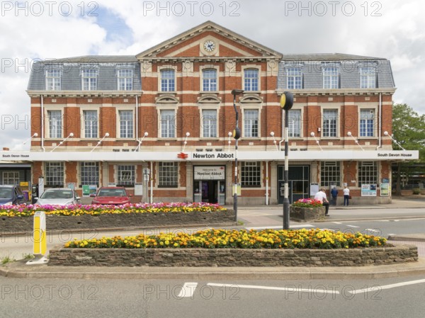 Railway train station building, South Devon House, Newton Abbot, Devon, England, UK 1927 by Percy