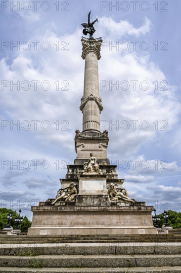 Fontaine du Char du Triomphe de la Concorde, Place des Quinconces, Bordeaux, Gironde,