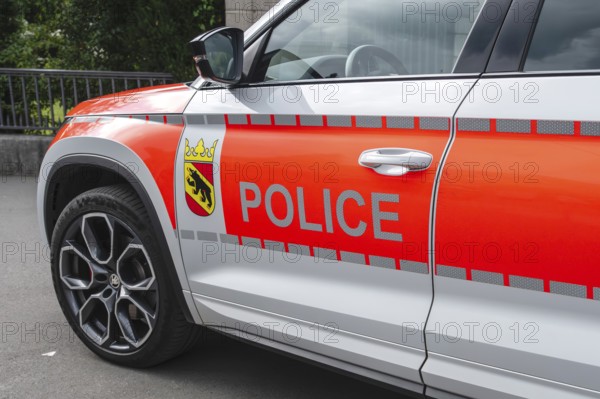 Police car Police Cantonal Police Bern, Interlaken, Canton of Bern, Switzerland