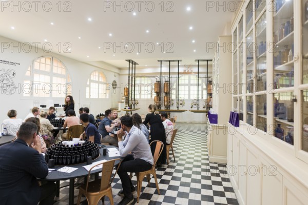 Interior view, workshop, Perfumery Molinard, perfume manufacturer, Grasse, Alpes Maritimes,