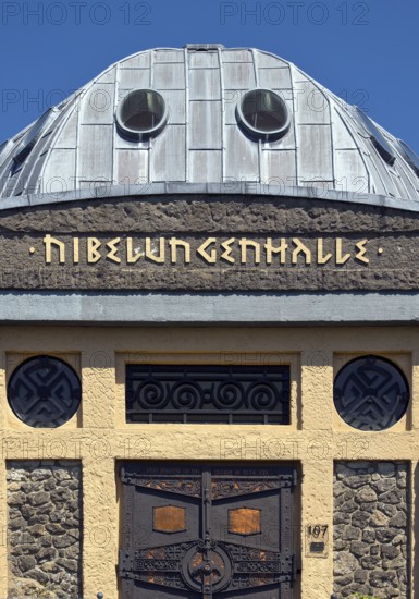 Nibelungenhalle, domed building based on an idea by Hermann Hendrich, Königswinter, North