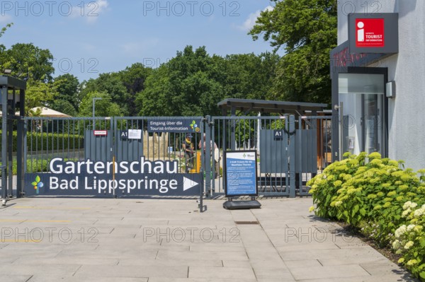 Entrance to the garden show, Tourist Information, Bad Lippspringe, climatic health resort,