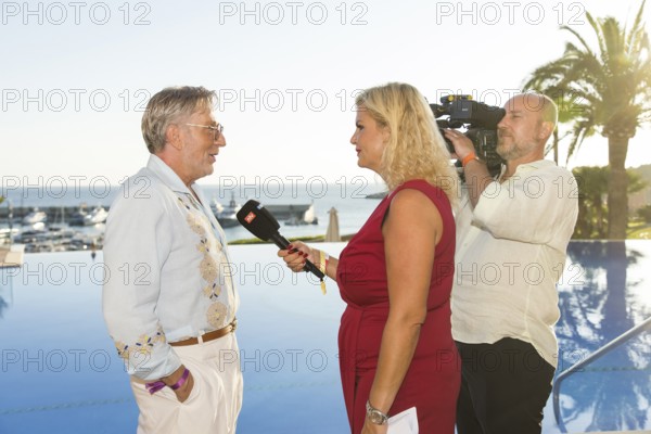 Thomas Rath in an interview at the Remus Lifestyle Night on the roof terrace of the Pure Salt Hotel