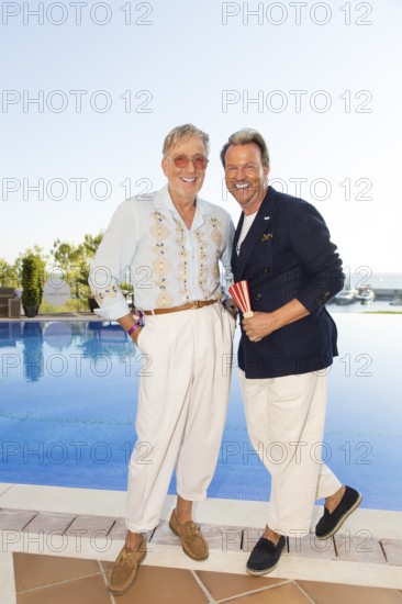 Thomas Rath with his partner Sandro Rath at the Remus Lifestyle Night on the roof terrace of the