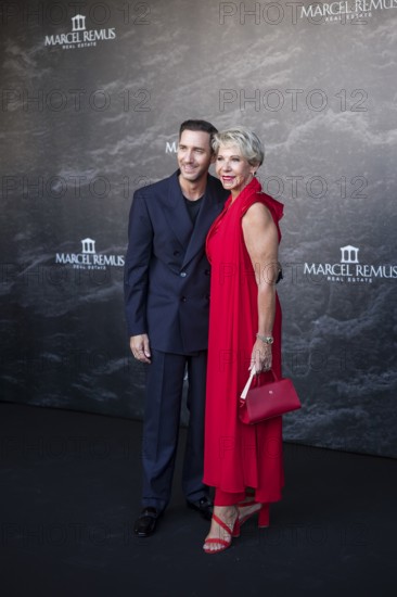 Marcel Remus with his mother Silke Remus at the Remus Lifestyle Night on the roof terrace of the