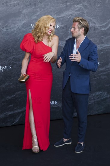 Sonya Kraus and Jörn Schlönvoigt at the Remus Lifestyle Night on the roof terrace of the Pure Salt