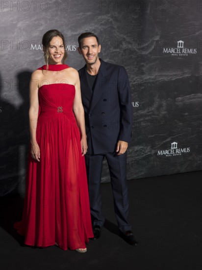 Hilary Swank and Marcel Remus at the Remus Lifestyle Night on the rooftop terrace of the Pure Salt