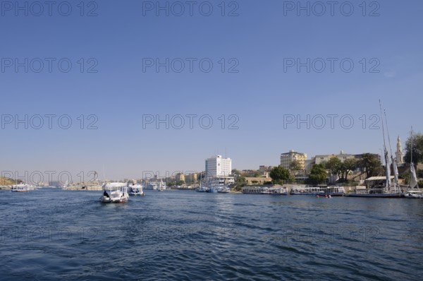 Ships on the Nile, Aswan, Egypt