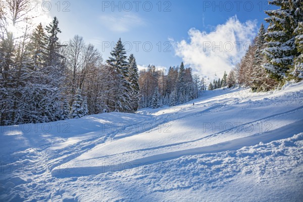 The Goetschen piste in Berchtesgadener Land, Bavaria, Germany