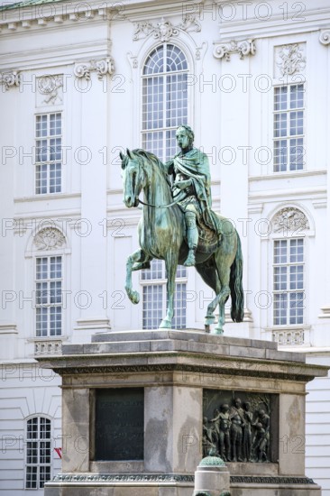 Emperor Joseph Monument in front of the Austrian National Library on Josefsplatz in the Vienna