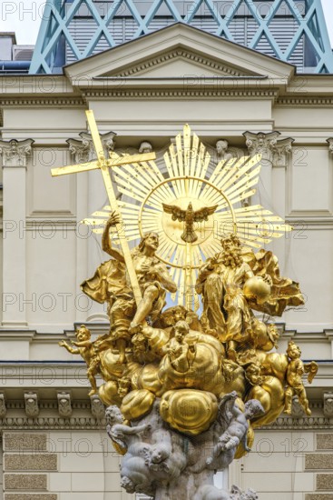 The Vienna Plague Column, a baroque monument commemorating the plague column epidemic of 1679 in