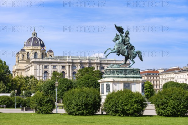 Archduke Karl Monument, equestrian statue by Anton Dominik Fernkorn in honour of Archduke Karl,