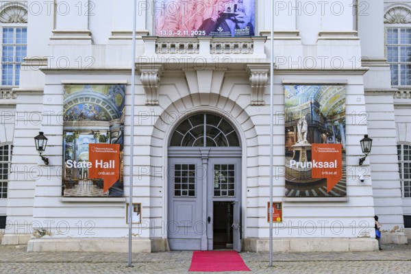Austrian National Library on Josefsplatz in the Vienna Hofburg Imperial Palace, Vienna, Austria,
