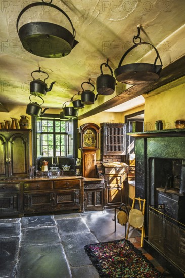 Townend house, National Trust, Troutbeck, Windermere, Lake District, Cumbria, England, United