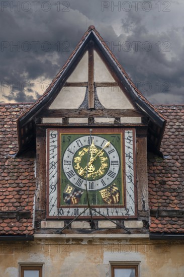 Sundial from 1570 from Bebenhausen Castle and Monastery, Bebenhausen district of Tübingen,