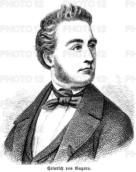 Heinrich Wilhelm August Freiherr von Gagern, Hessian Minister, Member of Parliament and President