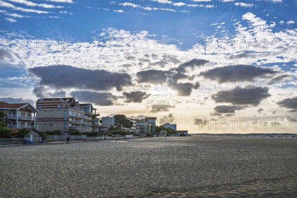 Marina and Beach in Arcachon, Gironde, France