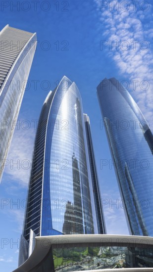 UAE, United Arab Emirates, Abu Dhabi downtown panorama and financial center skyline