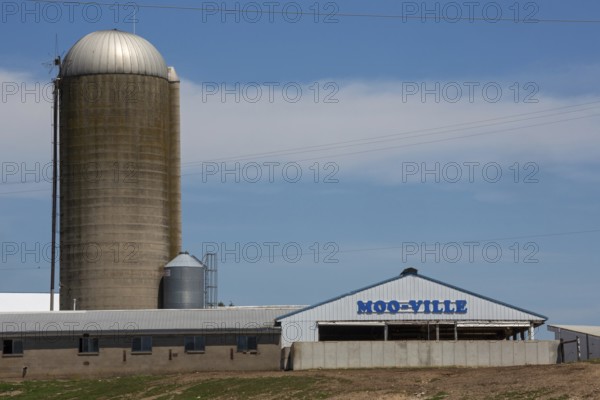 Nashville, Michigan - The Moo-ville Creamery, a family-owned dairy farm with a retail store,