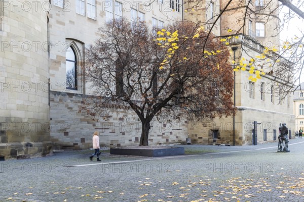 Württemberg State Museum in the Old Castle of Stuttgart. Exterior view in autumn. Stuttgart,
