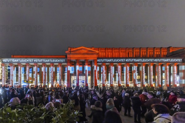 Stuttgart glows in 2025. Long shopping night in Stuttgart city center. A special attraction is the