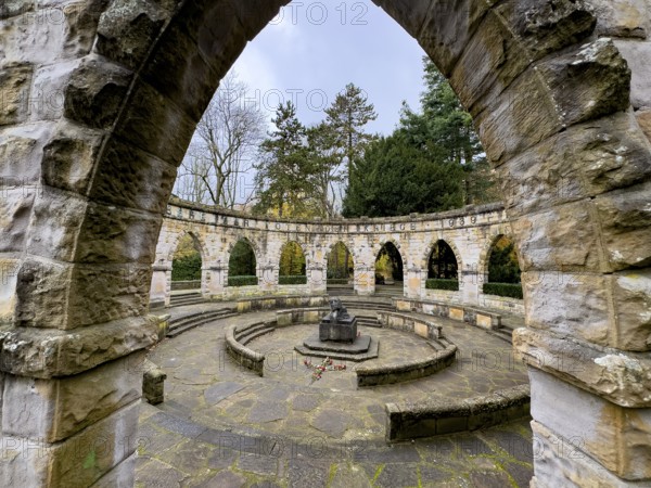 Memorial in memory of for in honor of the dead from the wars In the Wittringer Wald recreation