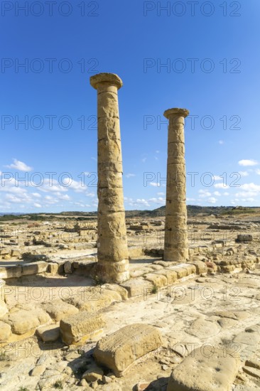 Yacimiento romano de los Bañales, Roman archaeological site of Los Banales, near Layana, Zaragoza