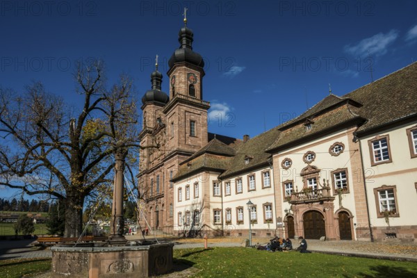 Baroque monastery church, St. Peter, Southern Black Forest, Black Forest, Baden-Württemberg,