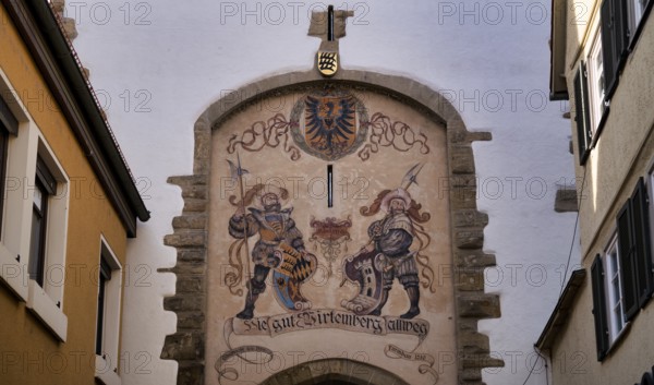 Fallgatternische Hirgenstangenwappen of the Counts of Württemberg, Lower Gate, City Gate,