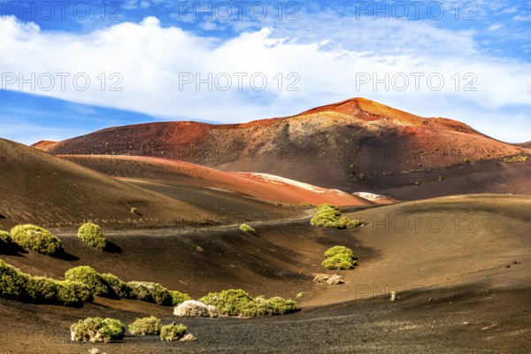 Timanfaya National Park Fire Mountains, Montanas del Fuego, Lanzarote, Canary Islands, Spain,