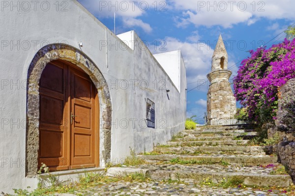 Path, paved with steps, northwestern minaret, formerly Bab Gedid Mosque, built in 1585, destroyed